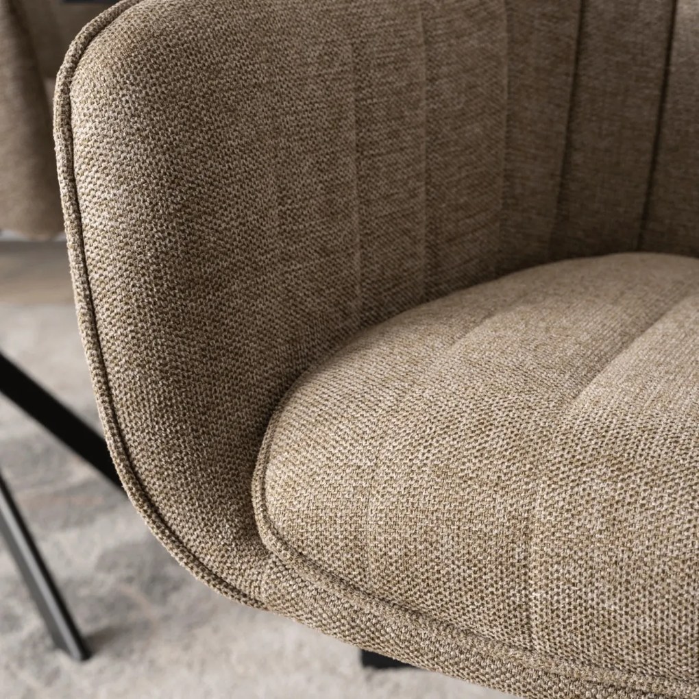 Krzesło Obrotowe MUMBAI Beżowe