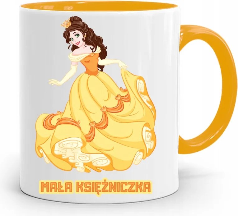 Sárga Bögre Lány Gyermeknapja Kis Hercegnő nyomott mintával