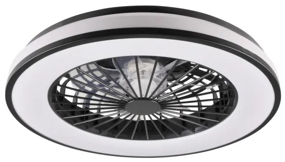 LED Dimmelhető mennyezeti lámpa ventilátorral LED/48W/230V 3000-6500K + távirányító