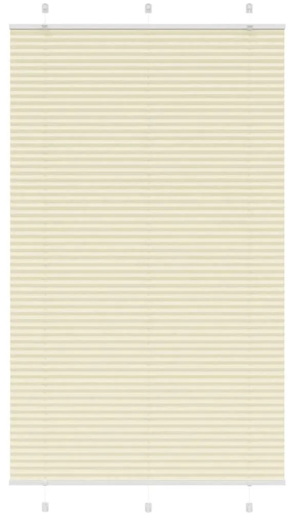 pliszírozott redőny krém 120x200 cm szövetszélesség 119,4 cm