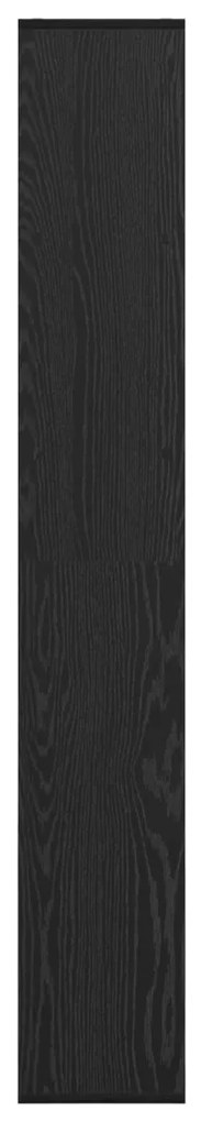 Falat elválasztó könyvespolc Fekete tölgy 67x25x161.5 cm Szerelt fa