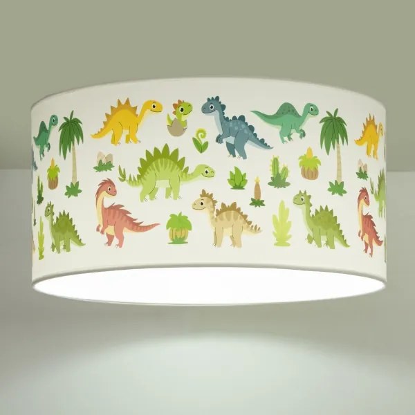 Gyermek mennyezeti lámpa KIDS ROOM 1xE27/60W/230V átmérő 40 cm dinoszaurusz