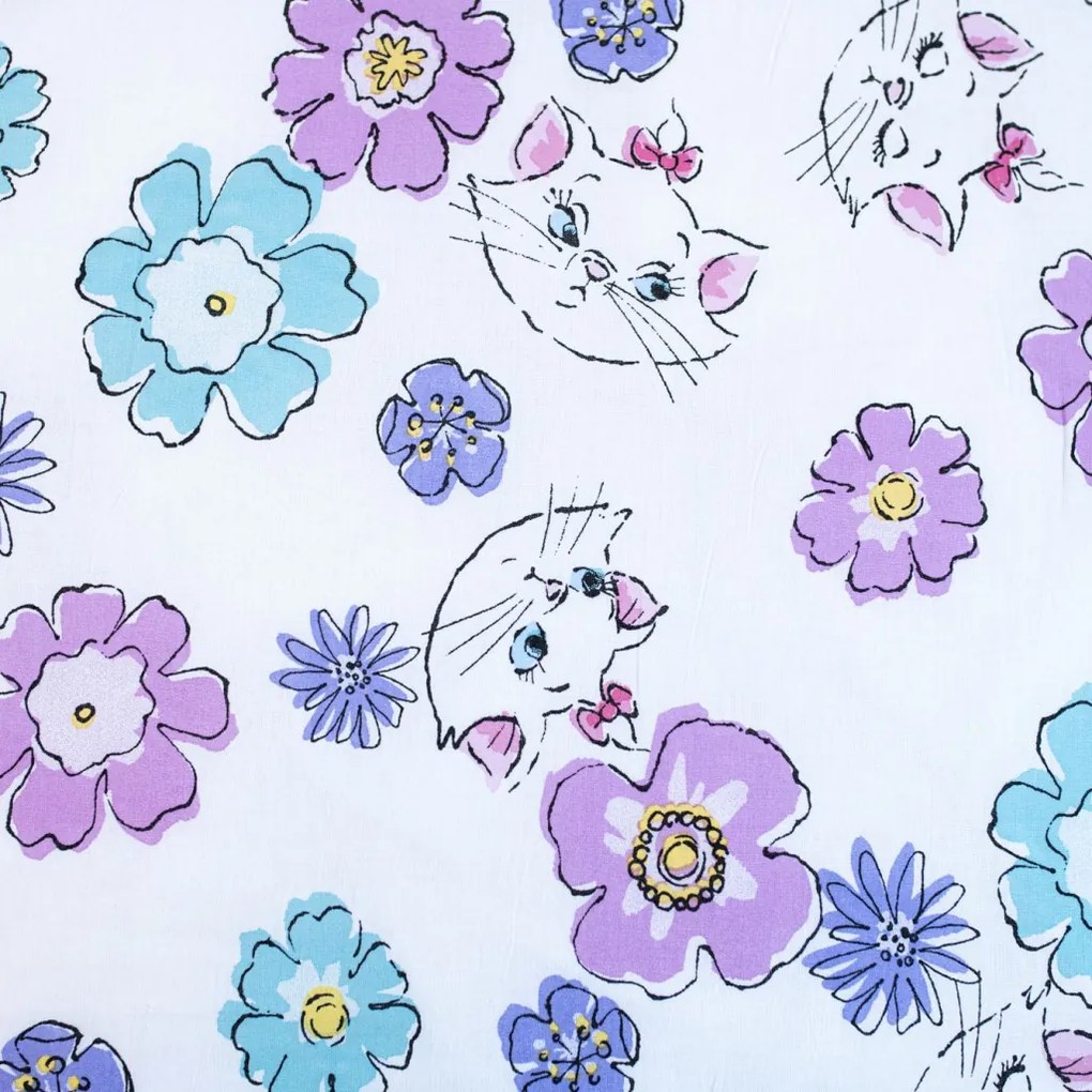 Disney Marie Floral ágyneműhuzat 140×200cm, 70×90 cm