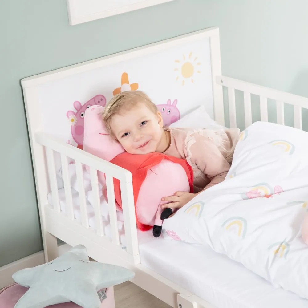 Fehér gyerekágy 70x140 cm Peppa Pig – Roba