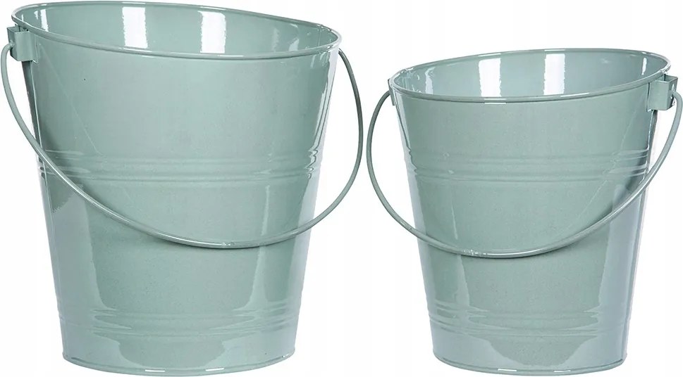 2 db Óceán Virágtartó Vödör Türkizkék