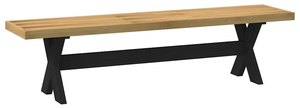 étkezőpad NOAIN X alakú lábak 180x40x45 cm tömörfa fenyőfa