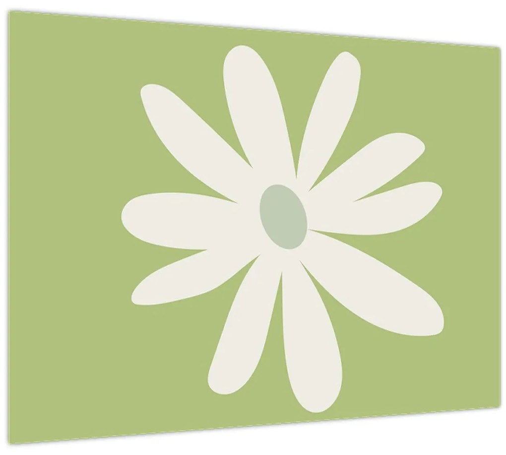 Kép - Hippik, zöld virágok N⁰2 (70x50 cm)