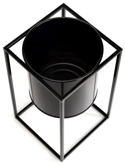 RING virágtartó állvány 40x23 cm fekete