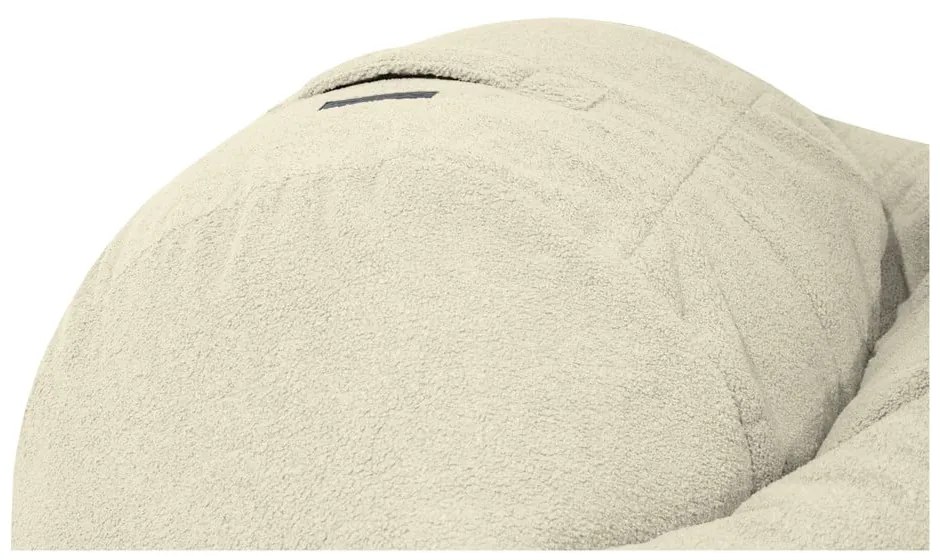 Barna buklé babzsákfotel Roll 105 – SLOWDOWN