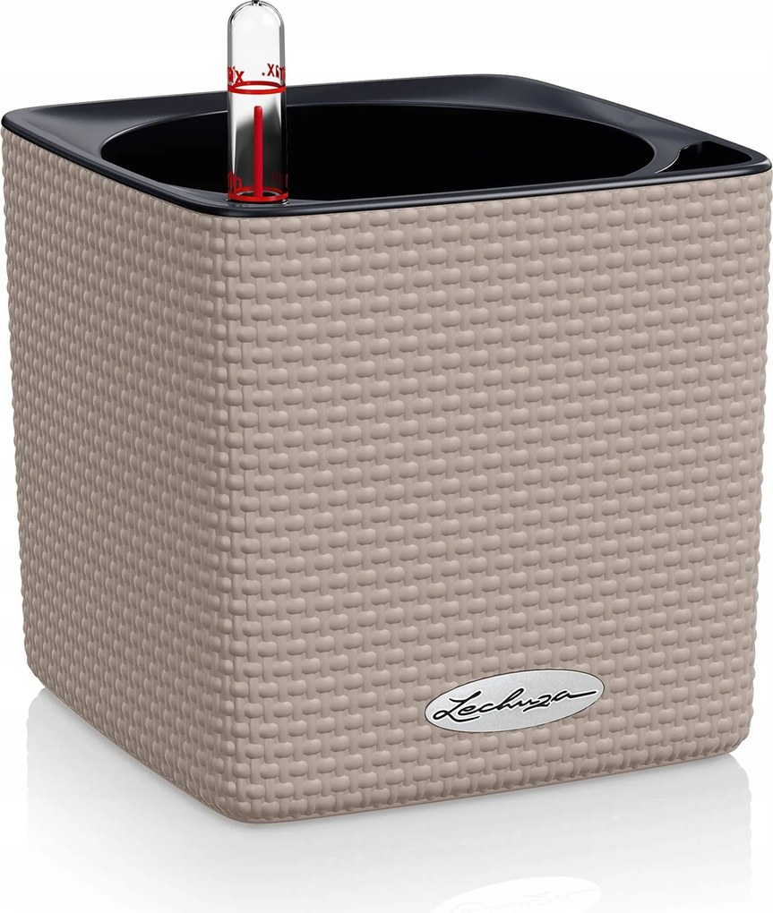 Virágtartó műanyag bézs Lechuza 14 cm x 14 x 13,5 cm