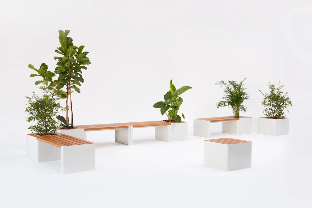 Kultéri asztalka WOODGREEN, többféle - Hobby Flower szín: gránát/természetes fa