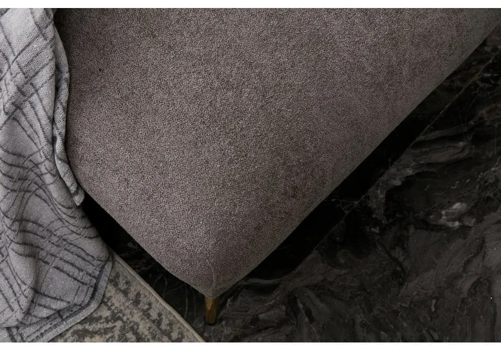 Szürke sarokkanapé (bal oldali-heverő résszel) Simena – Balcab Home