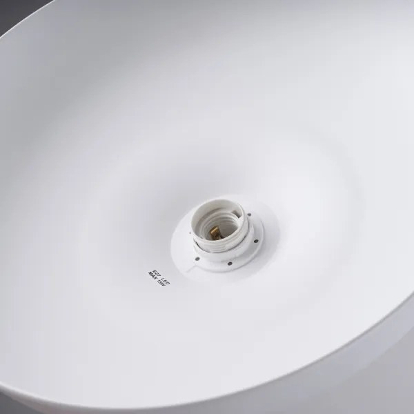 Sollux SL.1323 - Csillár zsinóron INDY 1xE27/15W/230V átm. 38 cm fehér