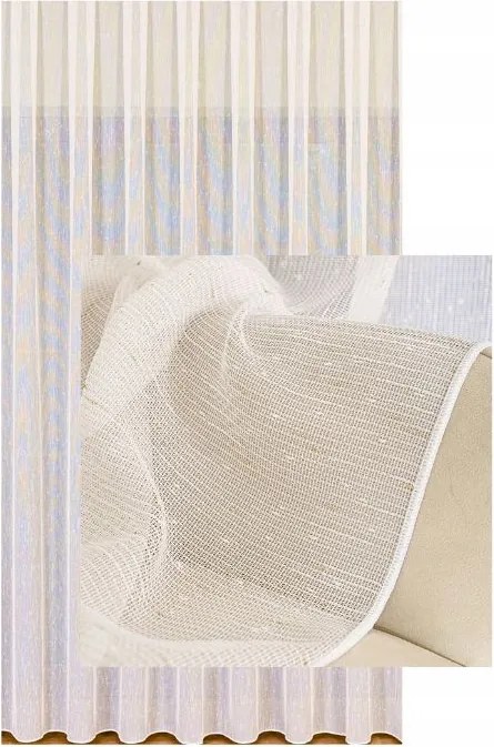 Függöny Siaka Fehér Arany kiegészítők Praktikus Elegáns Szalaggal Sz. 390x160