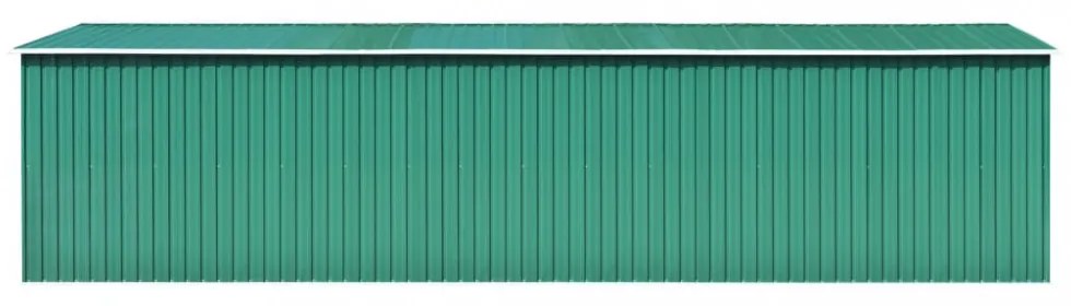 zöld horganyzott acél kerti fészer 257 x 779 x 181 cm