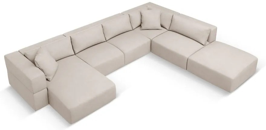 Bézs sarokkanapé (jobb oldali-"U" alakú) Esther – Milo Casa