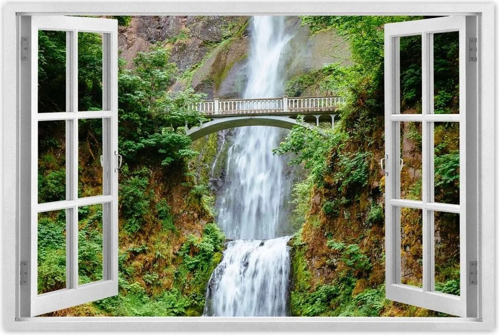 Poszterek 120x80 Trópusi vízesés Hegyek