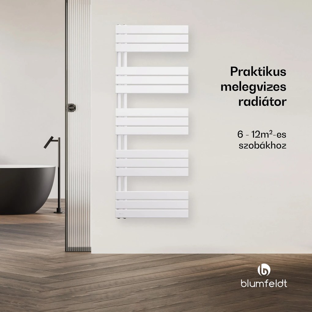 Blumfeldt Fairmont radiátor | 60 x 160 cm | Falra szerelhető | Modern design | Melegvíz üzemű