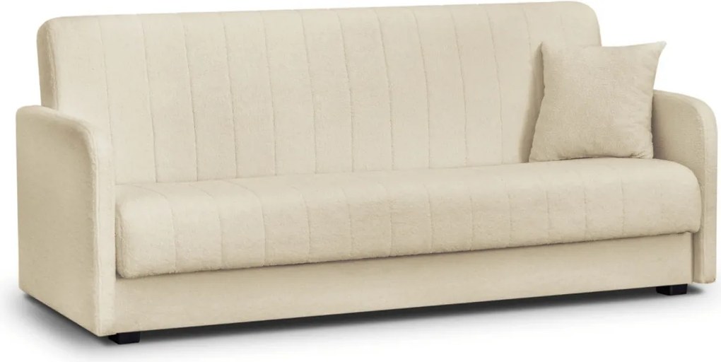 PORTO ágyazható kanapé világos bézs bouclé