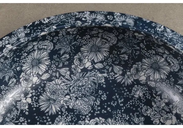 Sapho - PRIORI ráültethető mosdó, Ø 41 cm, kerámia/kék