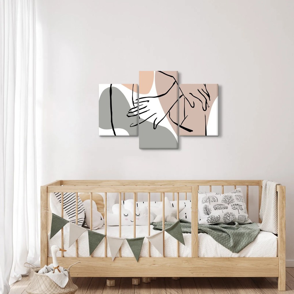 Kép - Női test vonal művészet N⁰2 (90x60 cm)