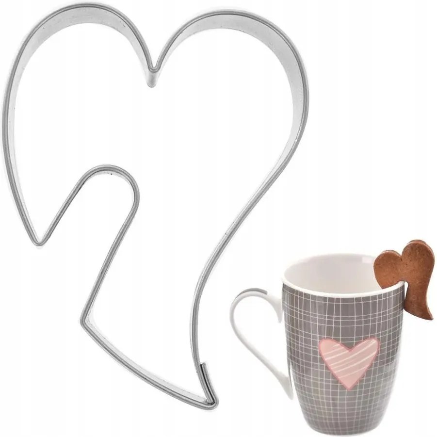 Mézeskalács Lyukasztó Acél Szív Bögre Csésze