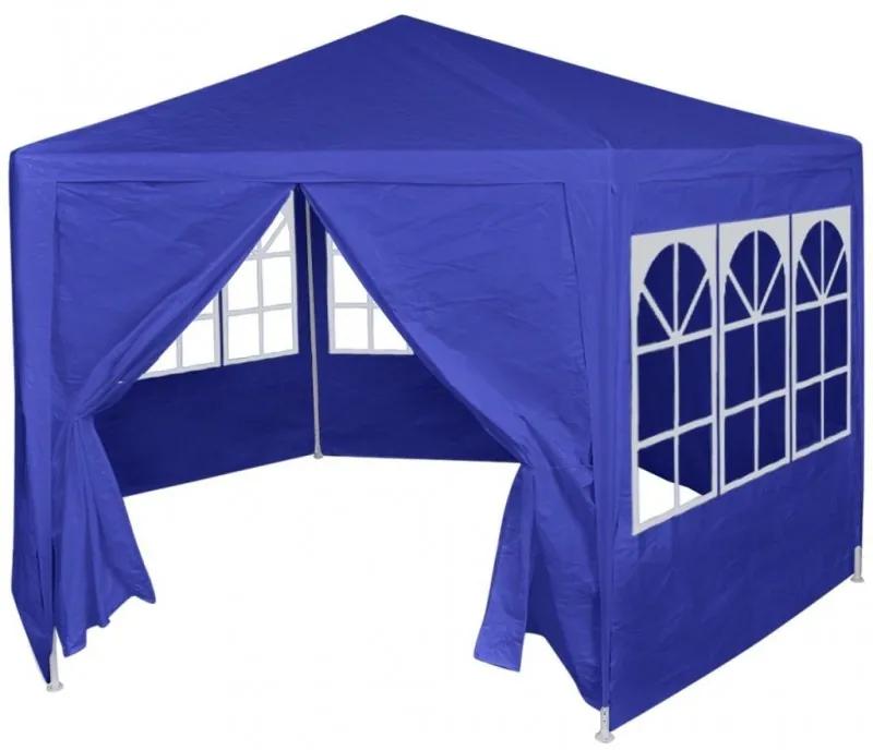 Parti sátor 6 db kék oldalfallal 2x2 m