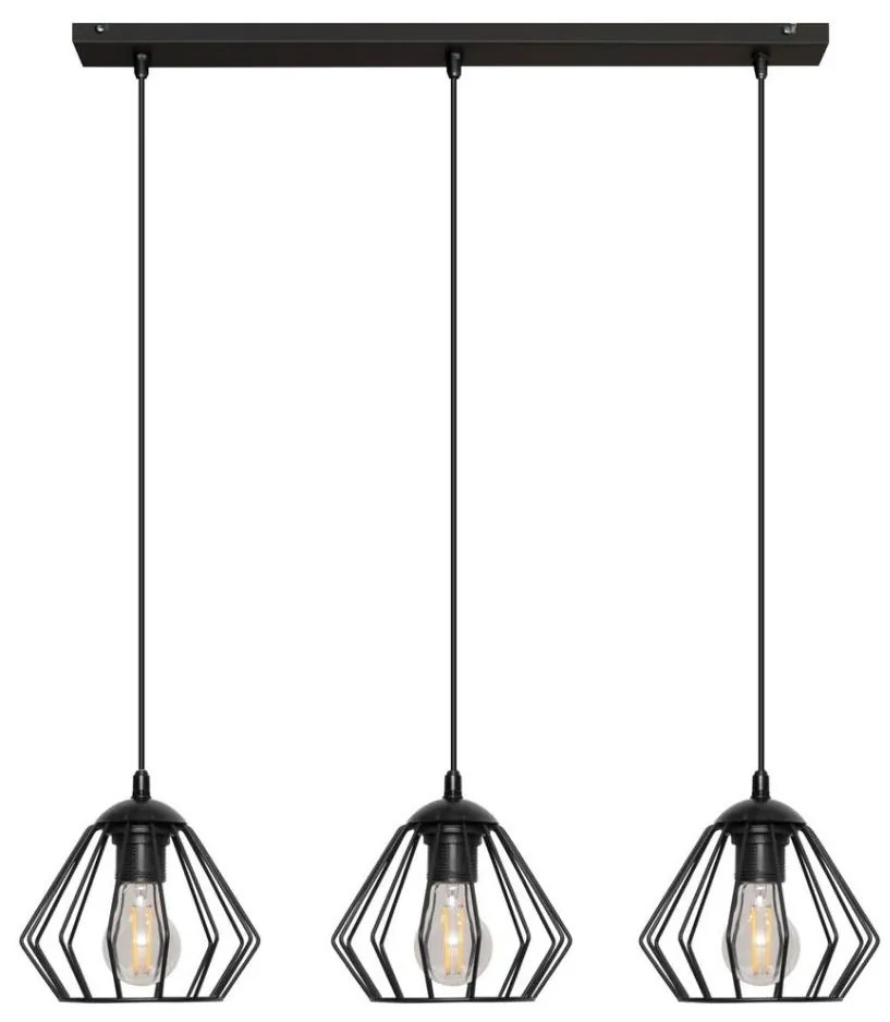 Csillár zsinóron AGAT 3xE27/15W/230V