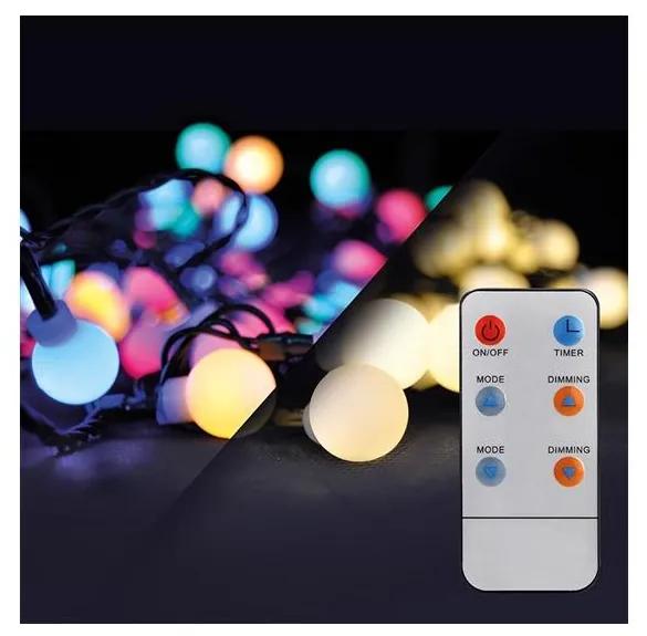 Solight Solight 1V08-RGB - LED RGB Szabályozható kültéri karácsonyi lánc 15 m 100xLED/230V SL0499