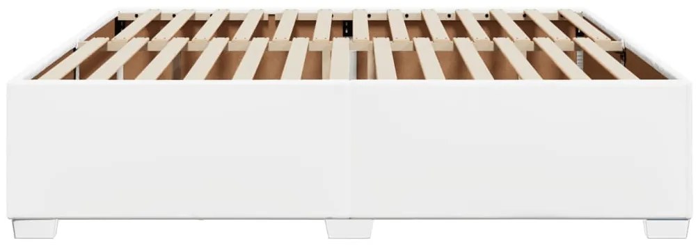 fehér műbőr ágykeret 200x200 cm