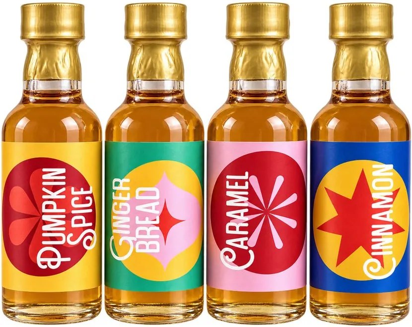 SANTA'S SYRUP SLEIGH téli szirup válogatás, 4 x 45 ml