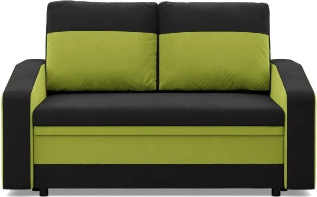 Hewlet kanapé, szövet anyag, fekete - zöld