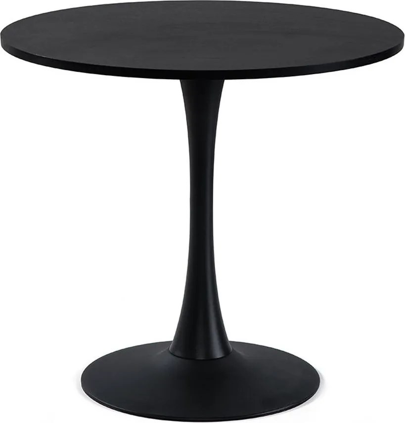 AVENBERG ORBIS Étkezőasztal - Ø80, fekete