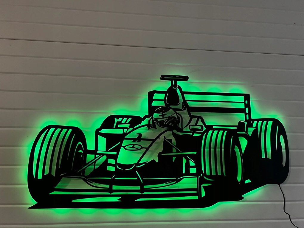 Vászonkép Fa Formula 1 Led Fali dekoráció 3D kép