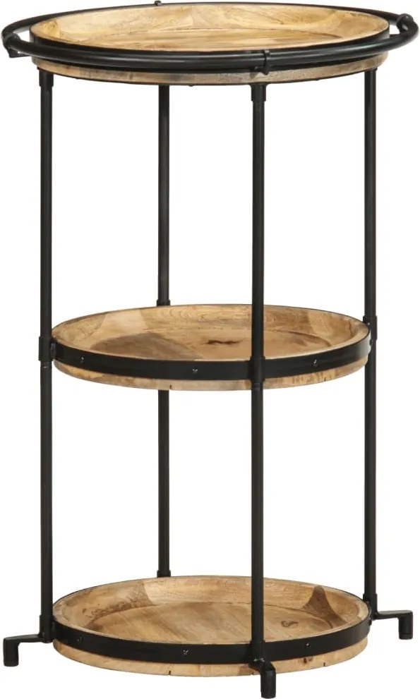 vidaXL tömör mangófa kisasztal Ø55x83 cm