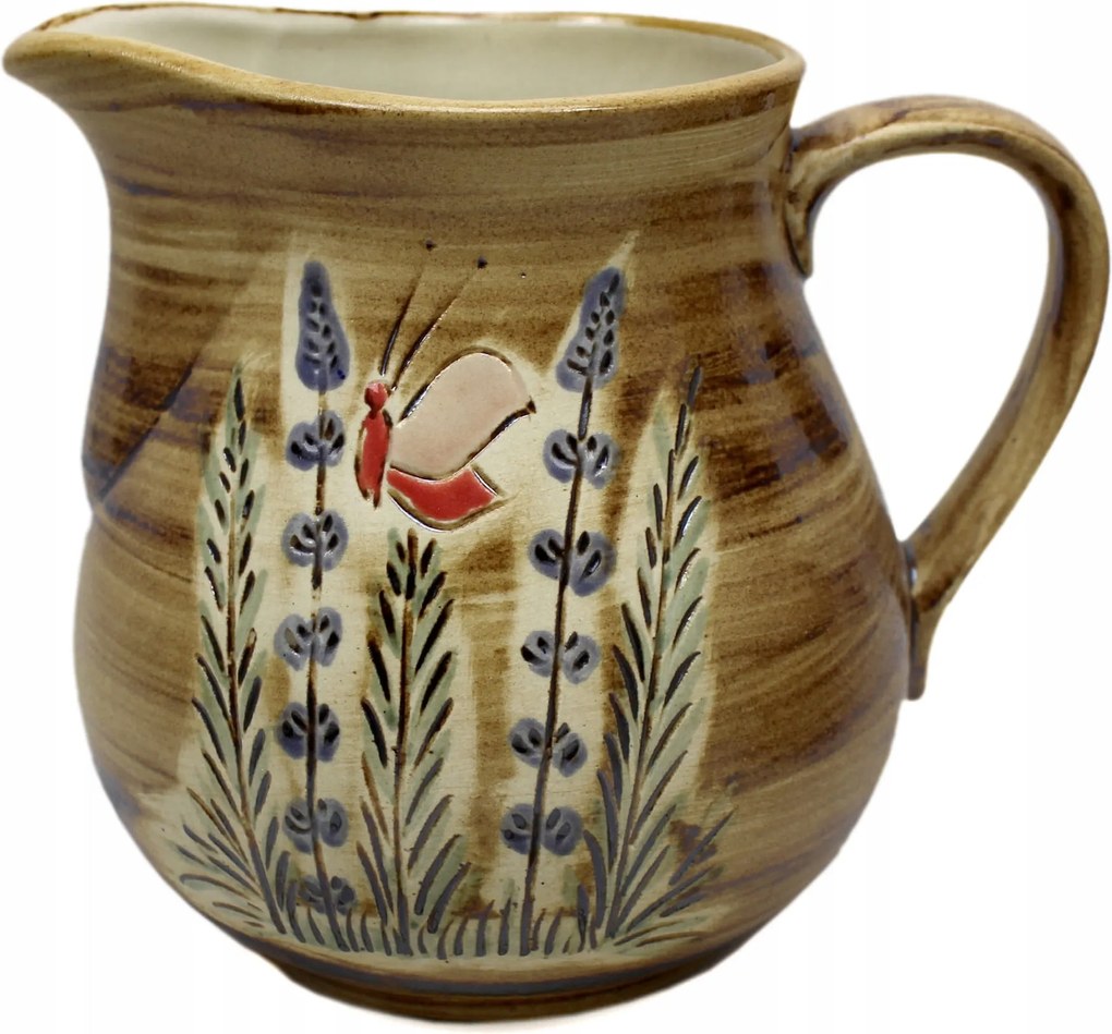 Kerámia kancsó 1,5 l pillangó levendulával