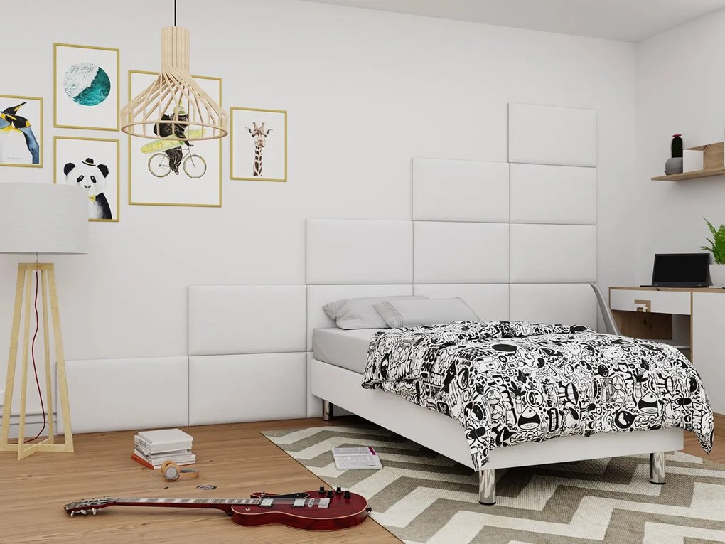 Kárpitozott fali panel Pazara 70x40 (öko-bőr soft 017 (fehér). 1054351