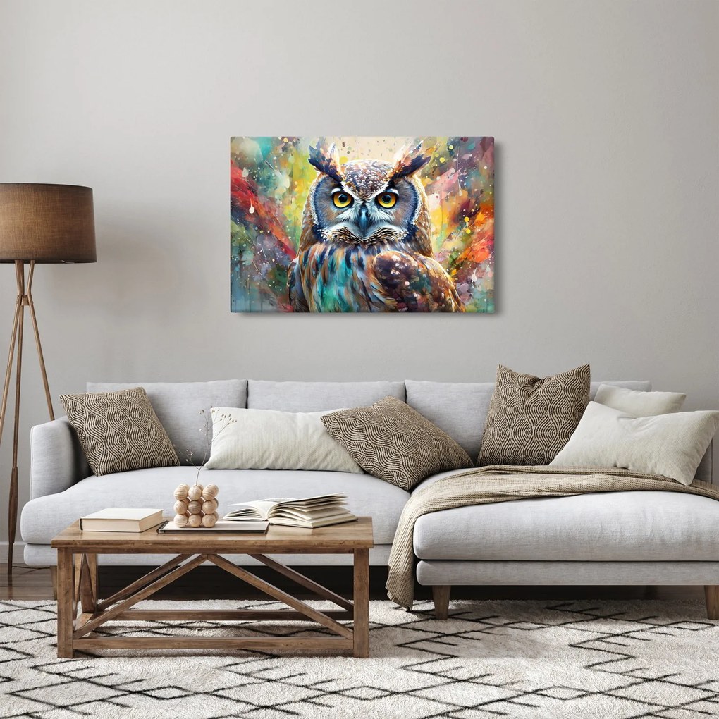 Kép - Egy bagoly festménye (90x60 cm)