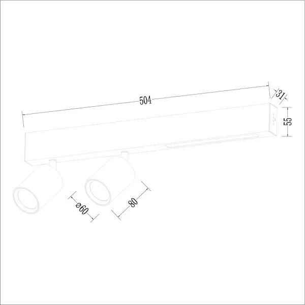 LED Spotlámpa MAGNET LED/5W/230V + 2xGU10/60W 3000/4000K fehér