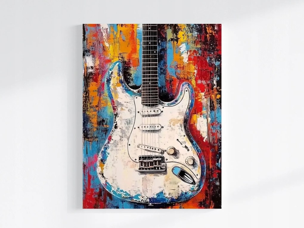 Canvas Vászonkép Absztrakt Zene Elektromos Gitár Rock 75x100