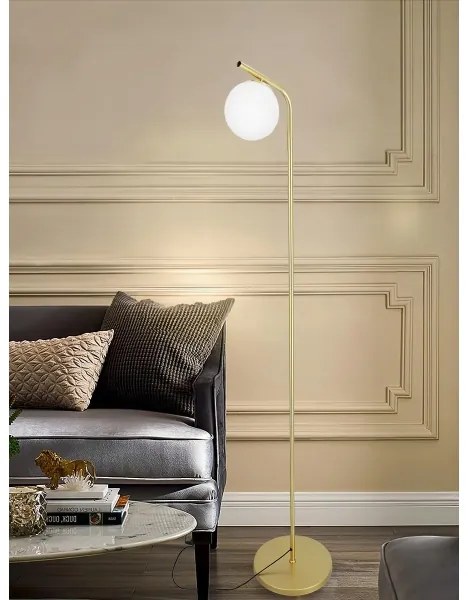 Állólámpa 1xE27/40W/230V arany/fehér