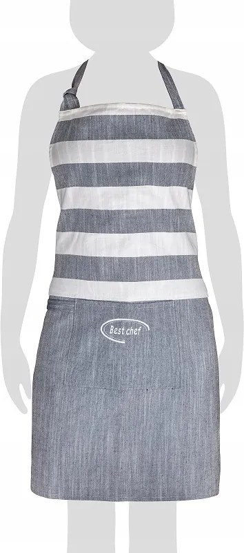 Kötény 50x76 Best chef szürke modern