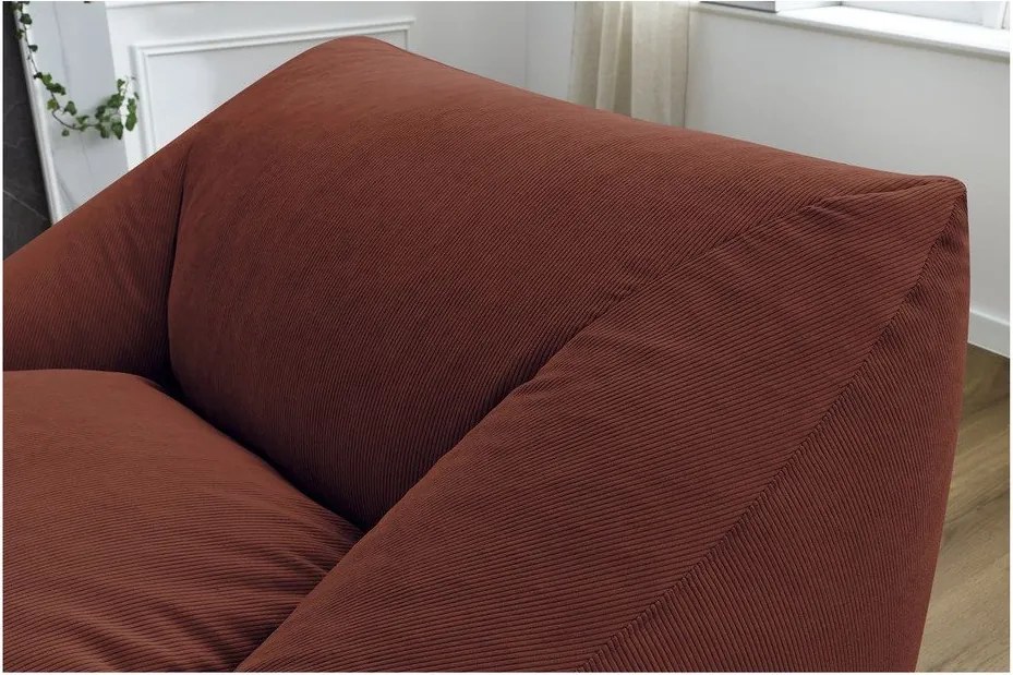 Narancssárga kordbársony babzsákfotel Lilibet – Bobochic Paris