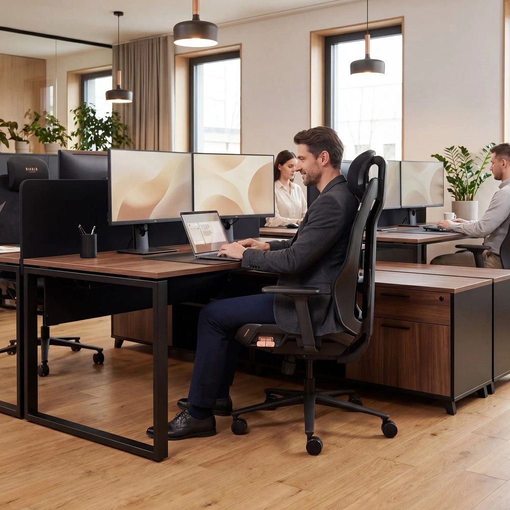 Ergonomikus irodai szék fekete: Diablo V-Flash Ultra Black