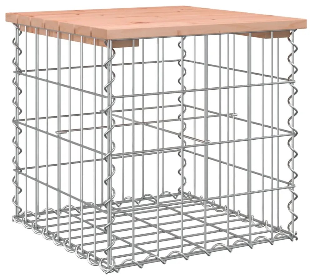 tömör duglászfenyő gabion kerti pad 43x44x42 cm