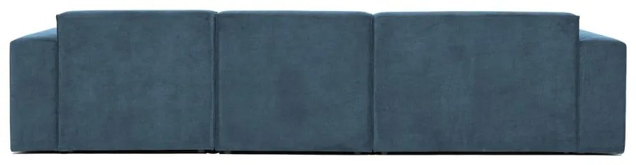 Kék kordbársony sarokkanapé (bal oldali) Sting – Scandic