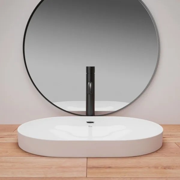 REA-U8700 - Munkalapra szerelhető mosdó ARLETA 42x61,5 cm kerámia/fényes fehér