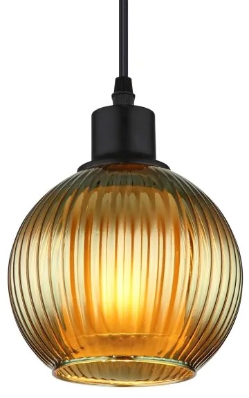 Globo 15638G - Csillár zsinóron ZUMBA 1xE27/25W/230V átm. 15 cm zöld