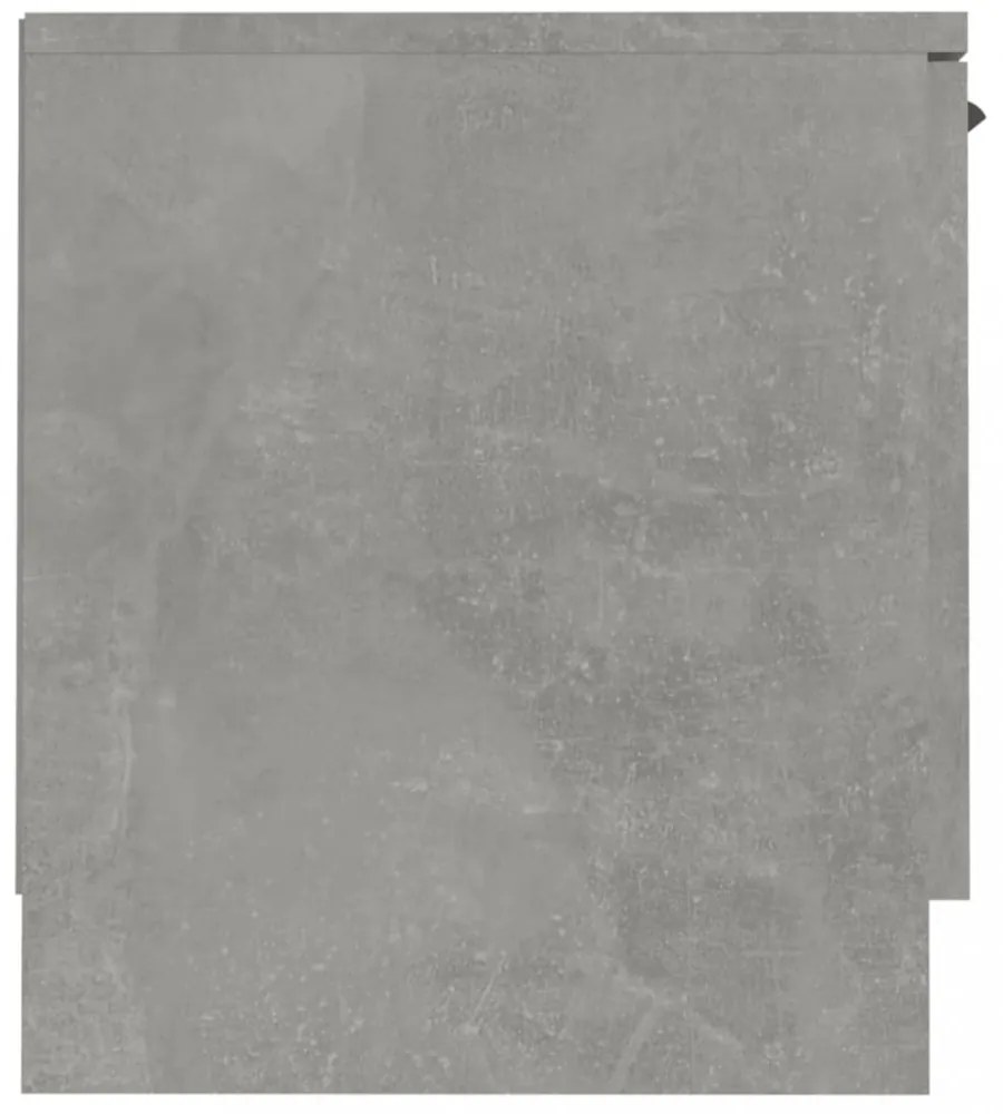 betonszürke szerelt fa TV-szekrény 140x35x40 cm