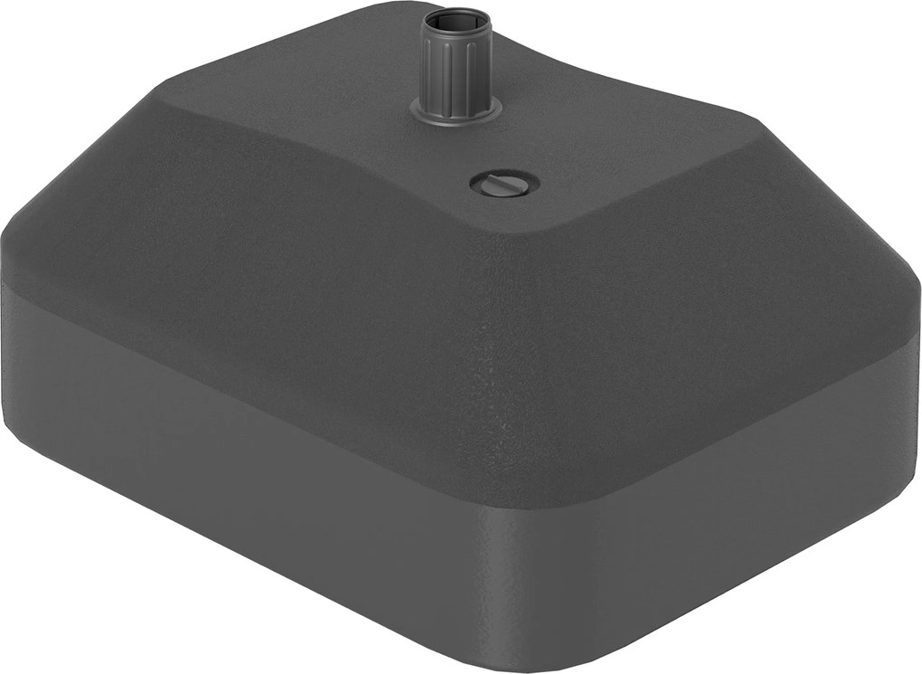 Outsunny Napernyő Talapzat Állvány, 20L Víz vagy 24kg Homokkal Terhelt Kert, Terasz, Fekete | Aosom